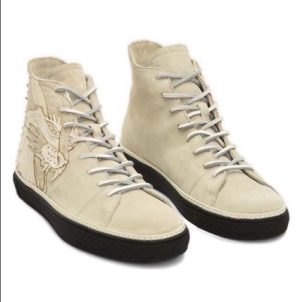 Frye Gates High Tiger Tattoo Fashion Sneaker